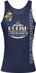 POLISH for begginers Scotch me tea who you - Top damski granat