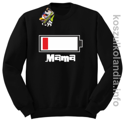 MAMA Bateria do ładowania - Bluza bez kaptura - czarny