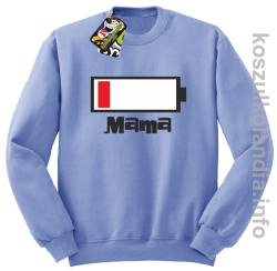 MAMA Bateria do ładowania - Bluza bez kaptura - błękitny