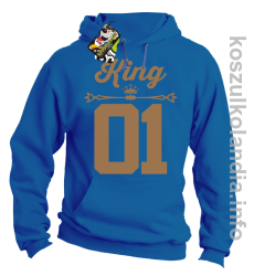 KING 01 Sport Style Valentine - bluza z kapturem - niebieski