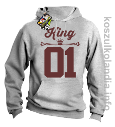 KING 01 Sport Style Valentine - bluza z kapturem - melanż