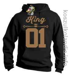KING 01 Sport Style Valentine - bluza z kapturem - czarny