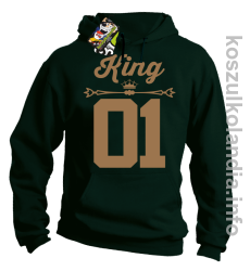 KING 01 Sport Style Valentine - bluza z kapturem - butelkowy