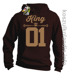 KING 01 Sport Style Valentine - bluza z kapturem - brązowy