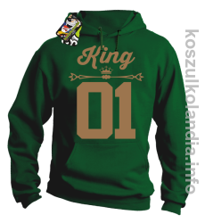 KING 01 Sport Style Valentine - bluza z kapturem - zielony
