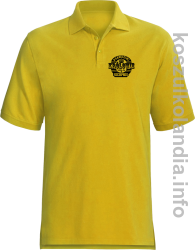 Prawdziwi Królowie rodzą się w Sierpniu - Koszulka męska Polo żółta 