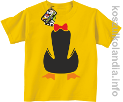 Pingwin no head bez głowy - koszulki dziecięce - żółty