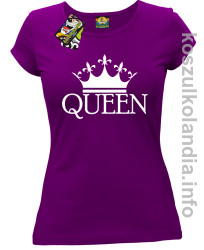 QUEEN Crown Style -  koszulka damska - fioletowy