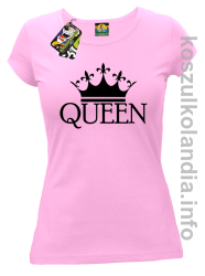 QUEEN Crown Style -  koszulka damska - różowy